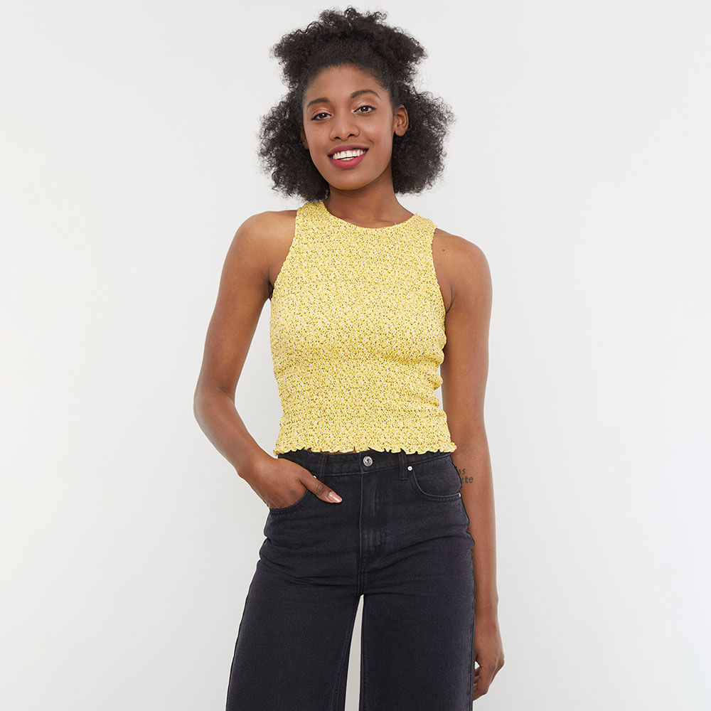 polera amarilla mujer