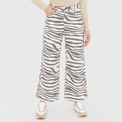 Jeans Wide Leg Zebra - Mujer