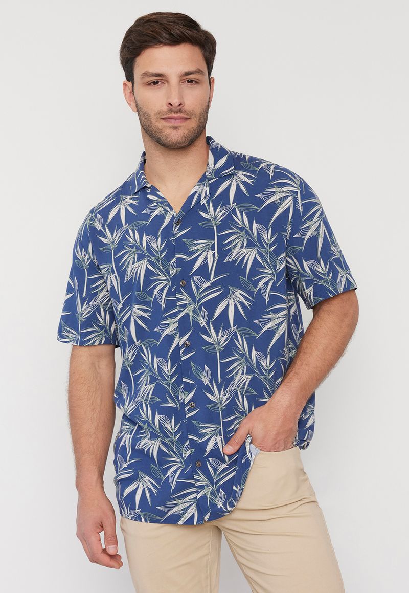 Camisa viscosa 2025 hombre