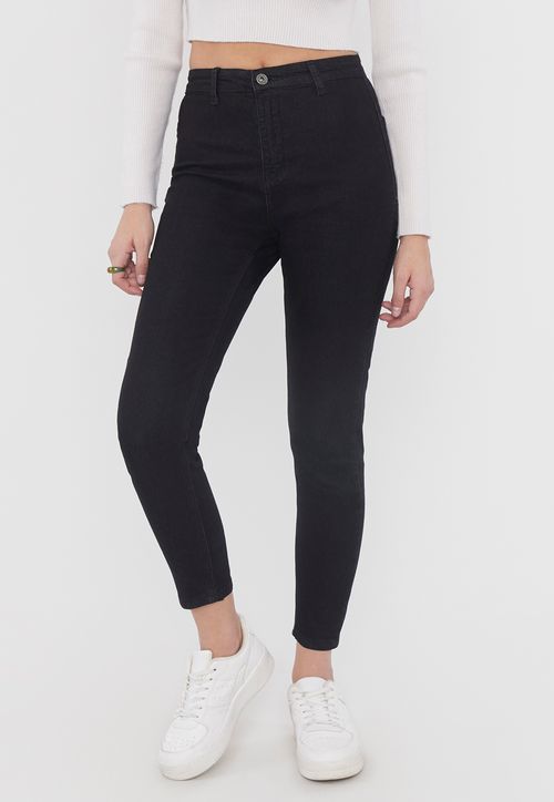 Jeans Mujer High Rise Skinny (S/ Bolsillos) Negro