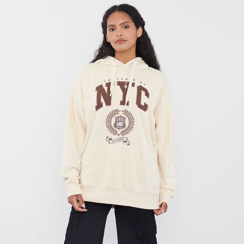 Polerón Mujer Hoodie Beige