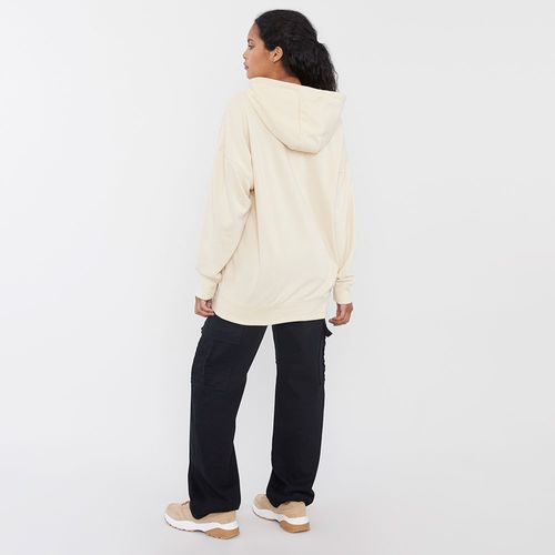 Polerón Mujer Hoodie Beige