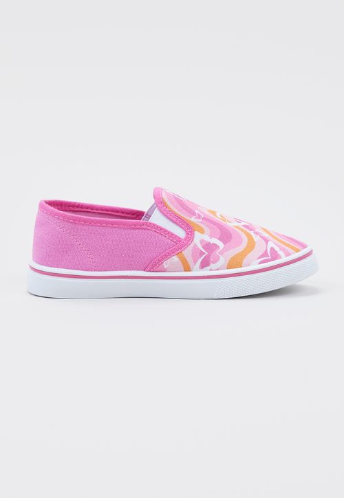 Zapatilla Niña Slip On Color Rosado