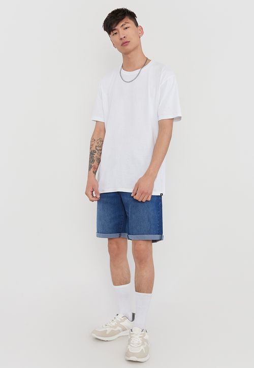 Short Hombre Denim Azul Oscuro