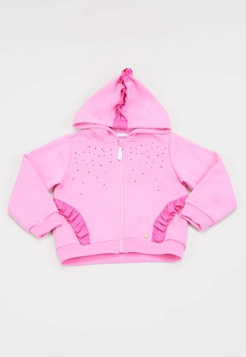 Polerón Bebe Niña Zipper Rosado