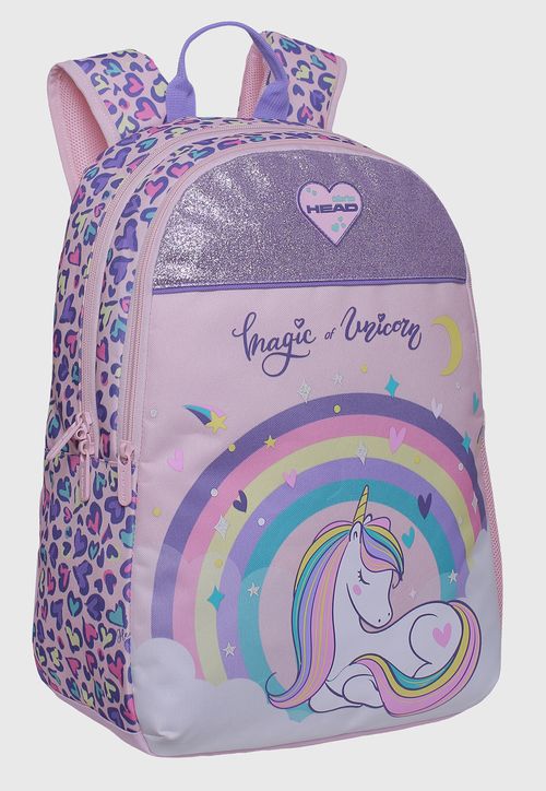 Mochila Head Sunny Unicornio Corazón Rosado