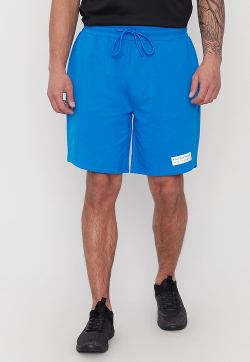 Short Hombre Deportivo Buzo Poliéster Reciclado Azul