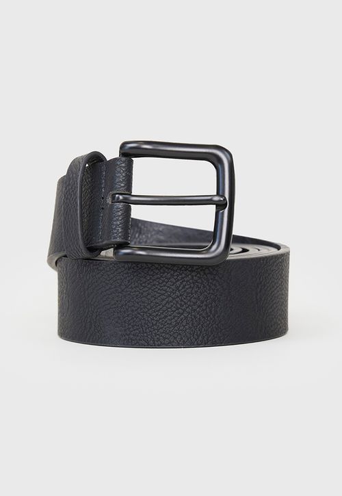 Cinturón Hombre Clásico Hebilla Color Negro