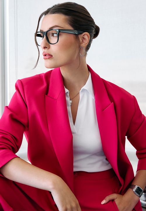 Blazer Mujer Sastrero Guinda