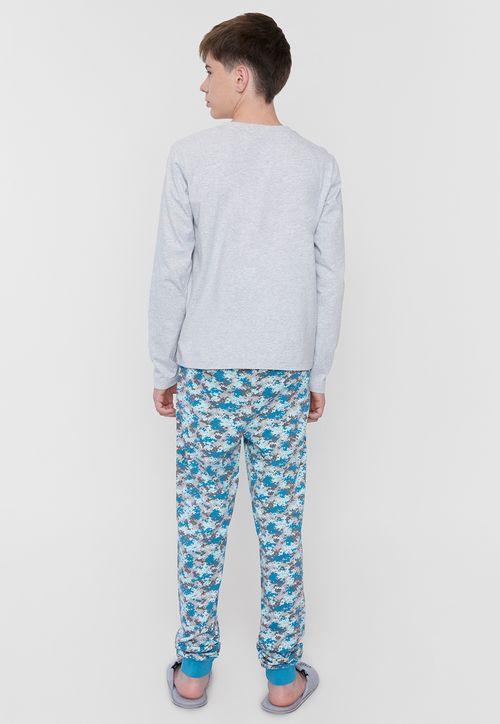 Pijama Niño Teen Largo Azul