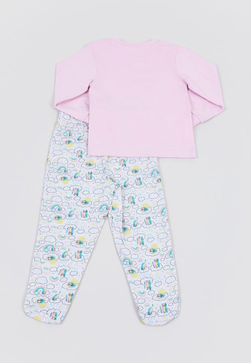 Pijama Bebe Niña Largo Rosado