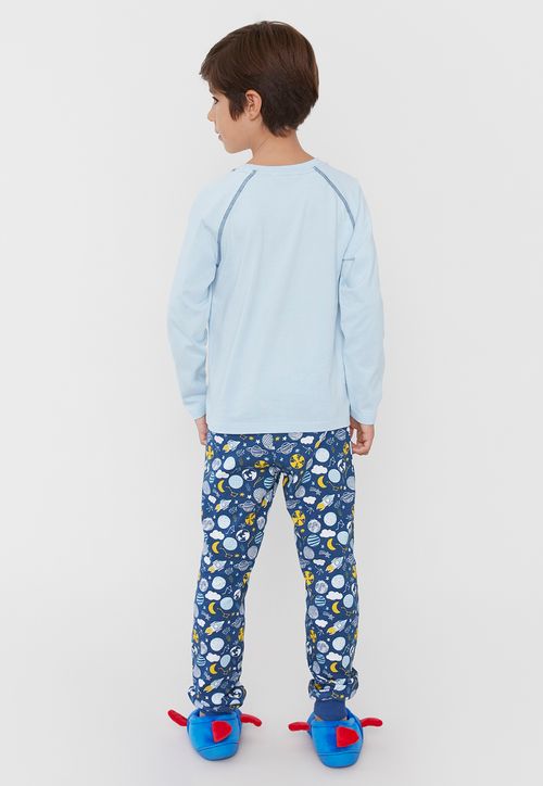 Pijama Niño Kids Largo Azul