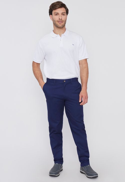 Pantalón Hombre Slim Fit Chino Color Navy