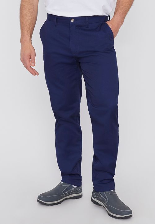 Pantalón Hombre Slim Fit Chino Color Navy