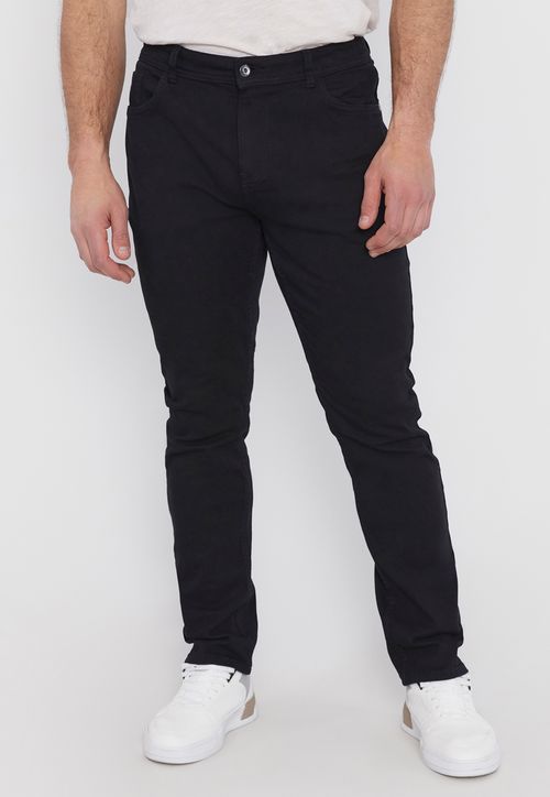 Pantalón Hombre Slim Fit 5 Pocket Negro