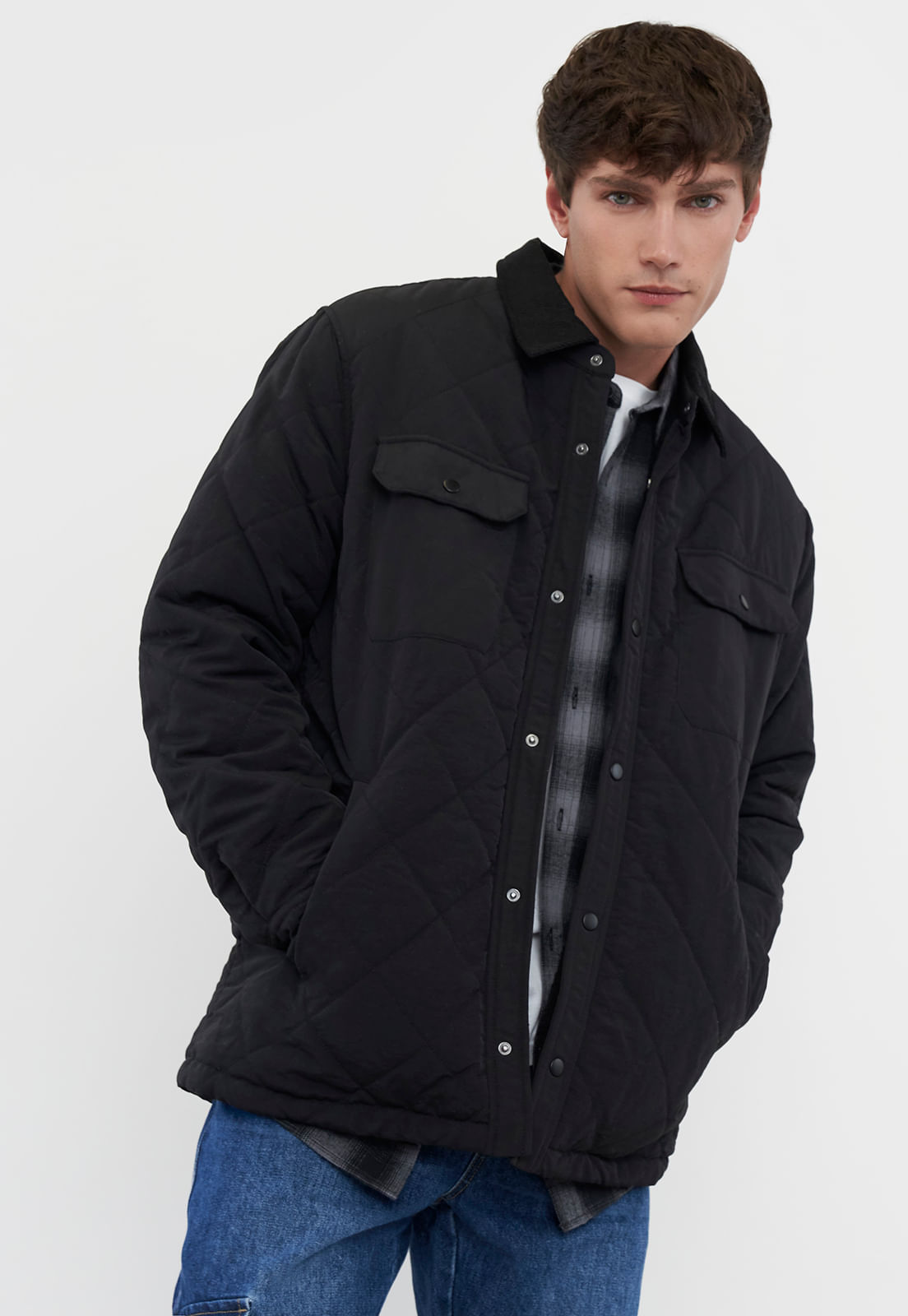 Chaqueta Hombre Quilted Chiporro Negro