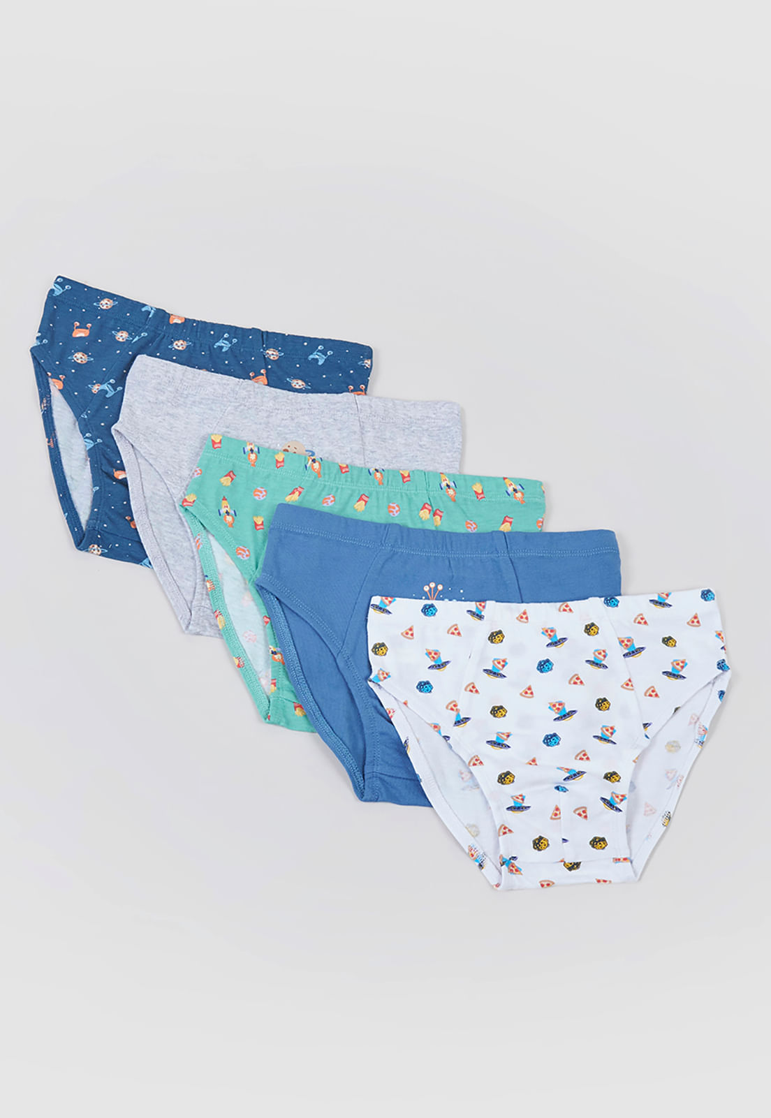 Calzoncillo Niño 5 Pack Azul