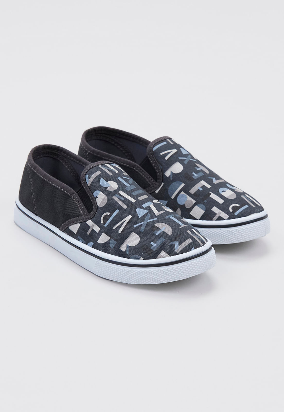 Zapatilla Niño Slip On Negro