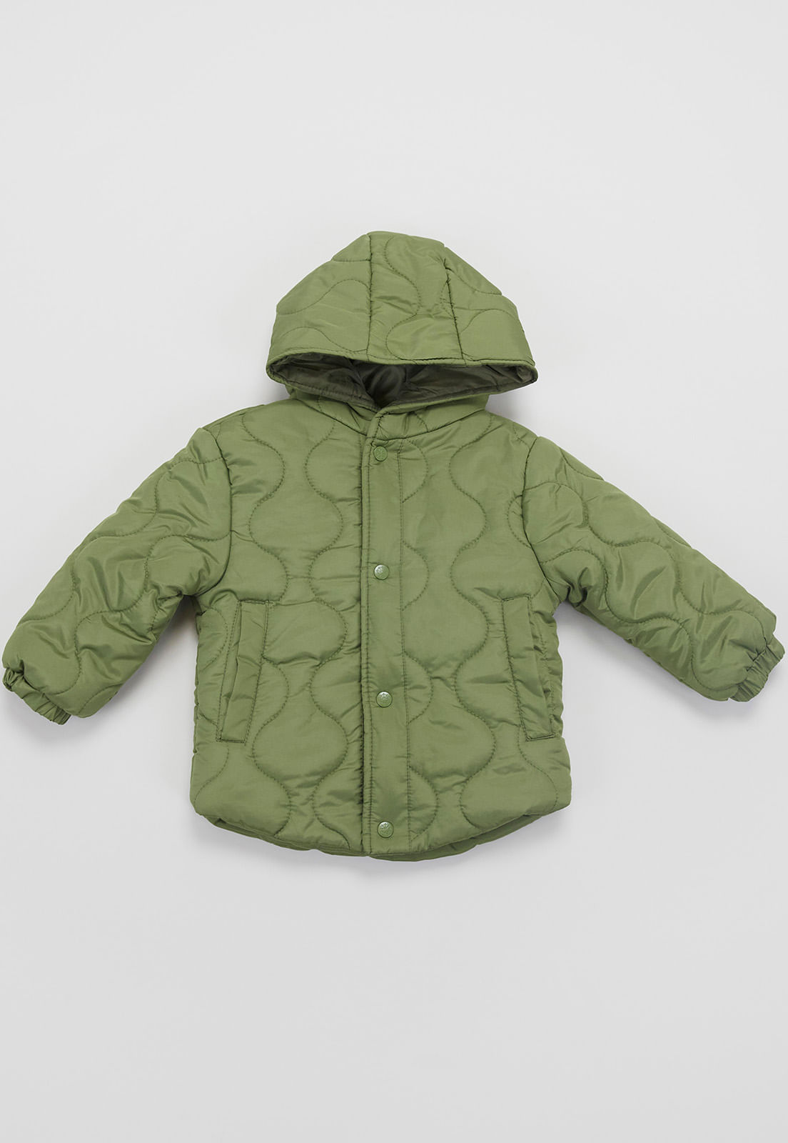 Parka Bebe Niño Quilty Verde