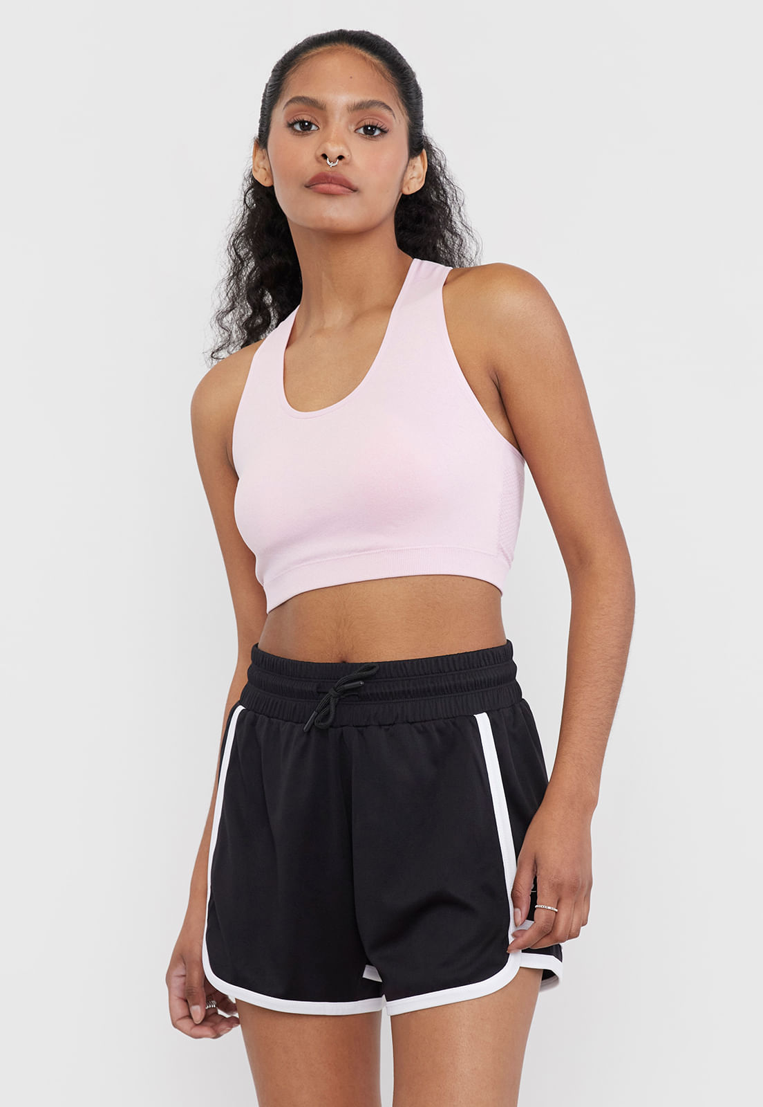 Peto Mujer Deportivo Básico Color Palo Rosa