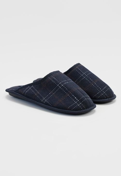 Pantuflas Hombre Básica Azul