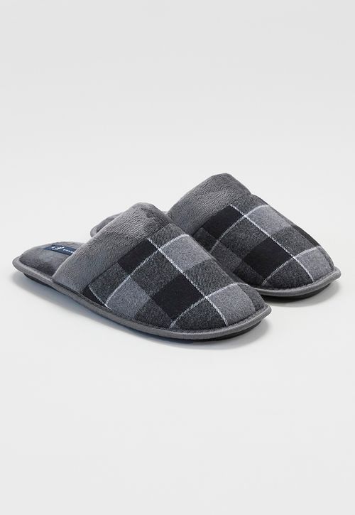 Pantuflas Hombre Clásica Gris