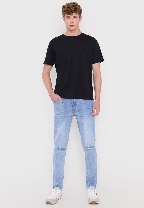 Jeans Hombre Super Skinny Fit Azul Claro