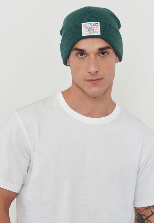 Gorro Beanie Patch Fisherman Verde