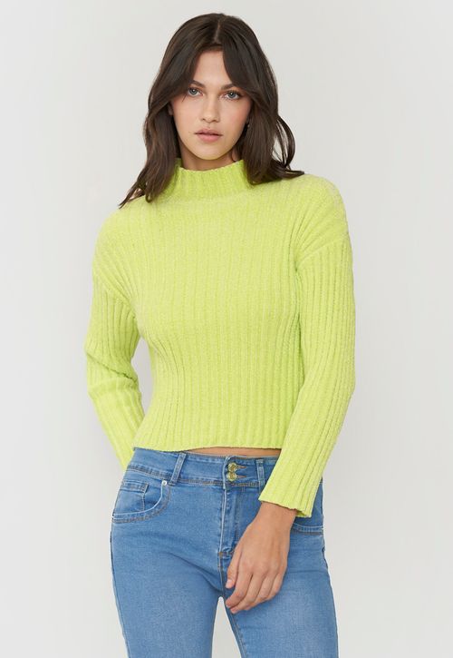 Sweater Mujer Chenille Rib Lima