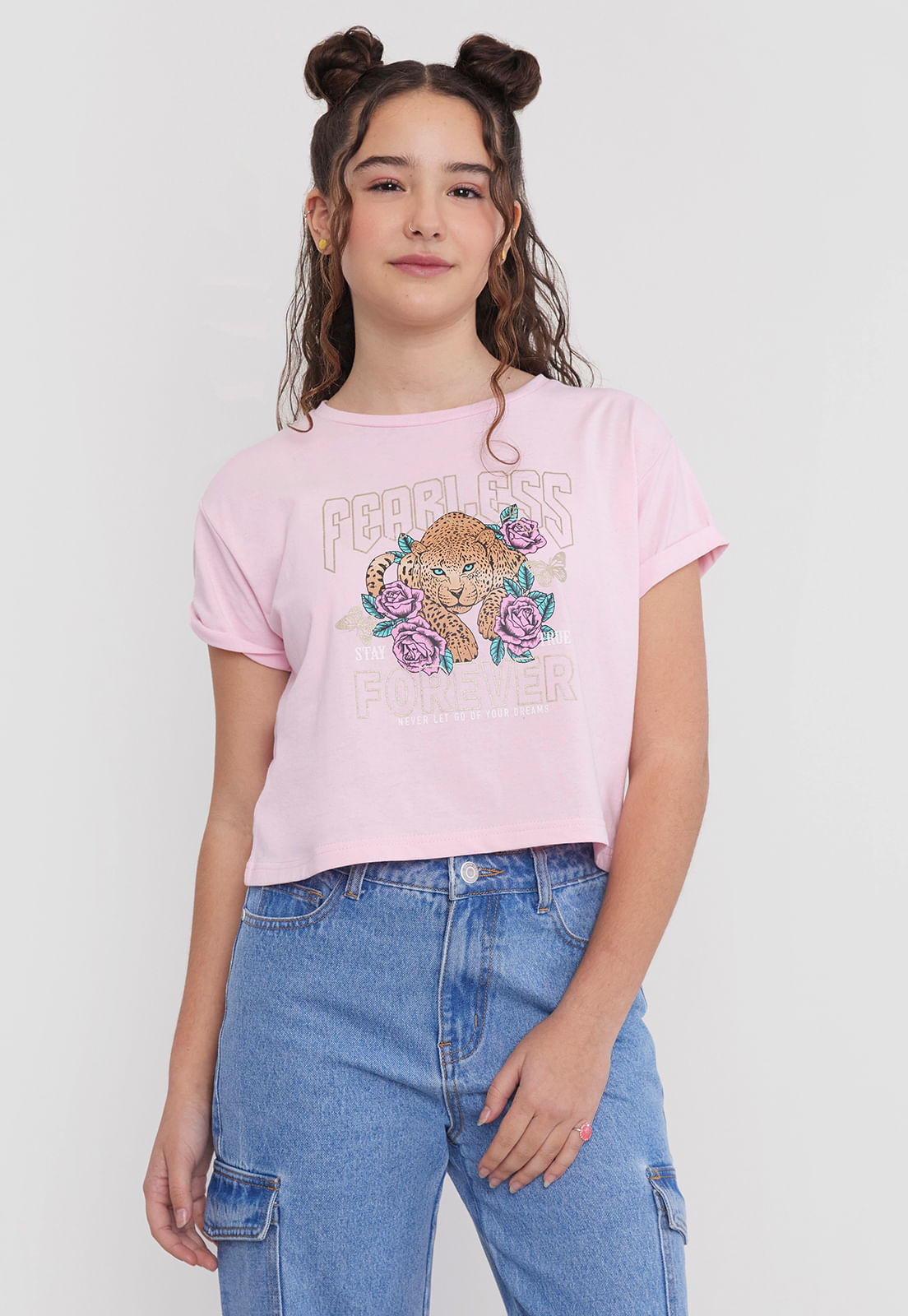 Polera Niña Teen Fun Rosado