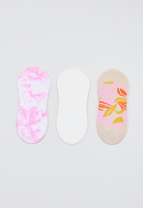 Calcetines Mujer Invisibles Figuras Rosado