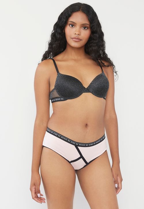 BoyShort Mujer Rosado Cotton