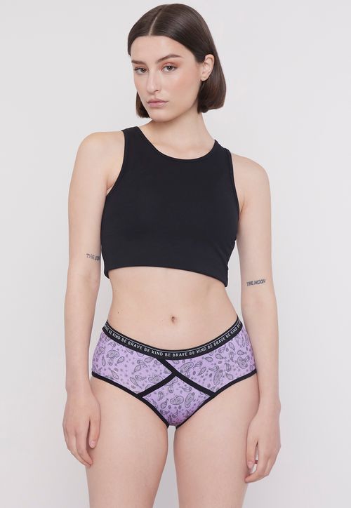 Boyshort Mujer Lila Paislay Microfibra
