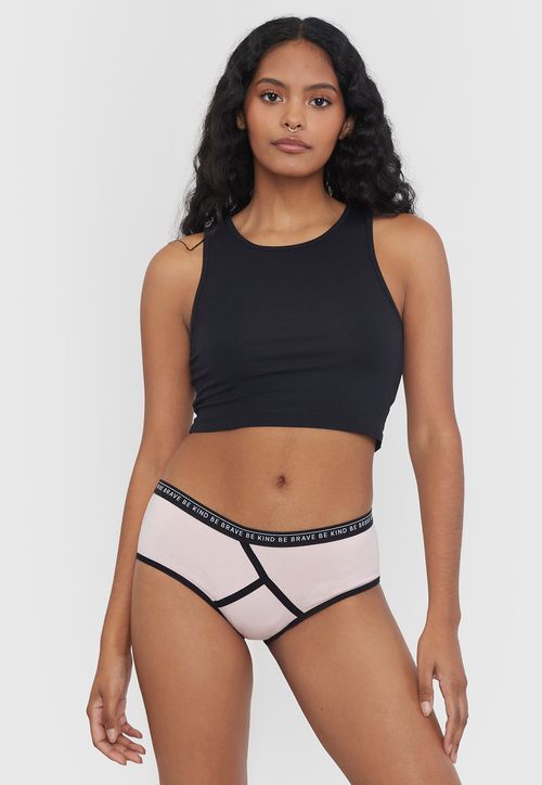 Boyshort Mujer Algodón Rosado