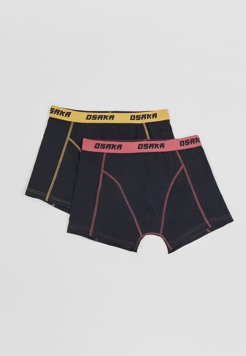 Bóxer Hombre Bipack Pretina Color Negro