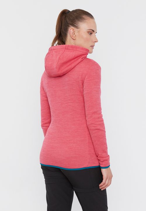 Polerón Outdoor Mujer Waffle Melange Rojo