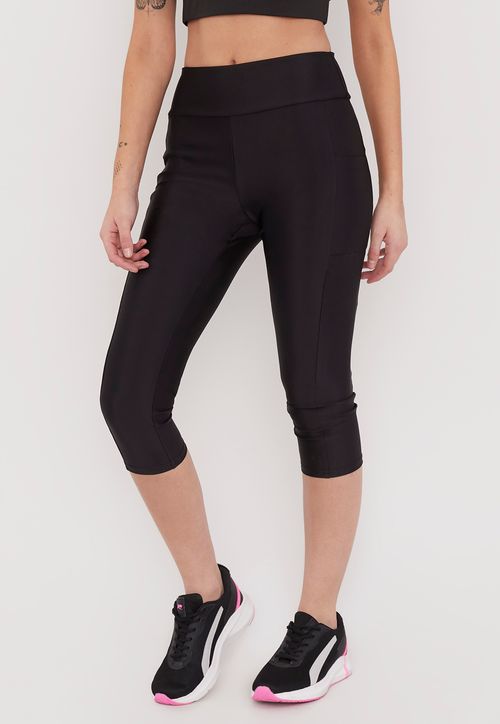 Calza Deportiva Mujer Crop Negro