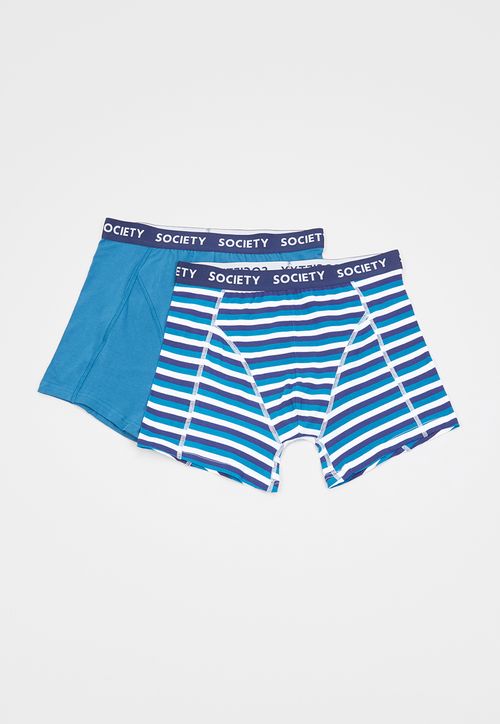 Bóxer Hombre Bipack Azul/Petrol