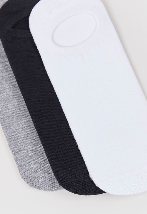 Calcetines Tripack  Invisibles Algodón Orgánico Mix Liso
