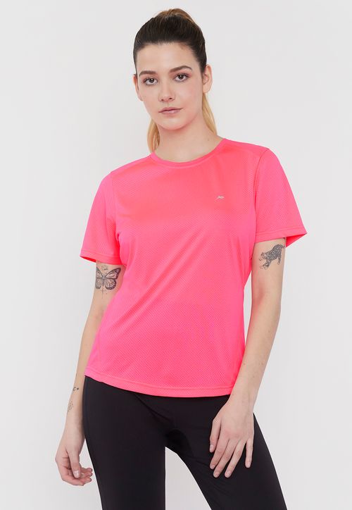 Polera Mujer Deportiva Detalles Rosado