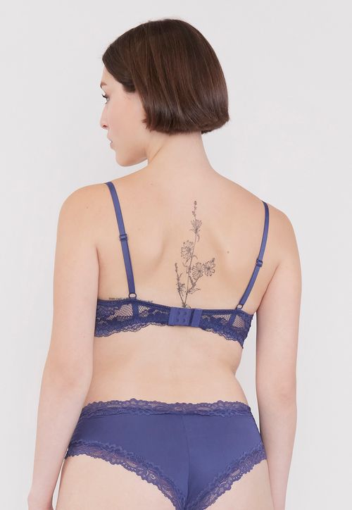 Sostén Mujer Copa B Push Up  Azul