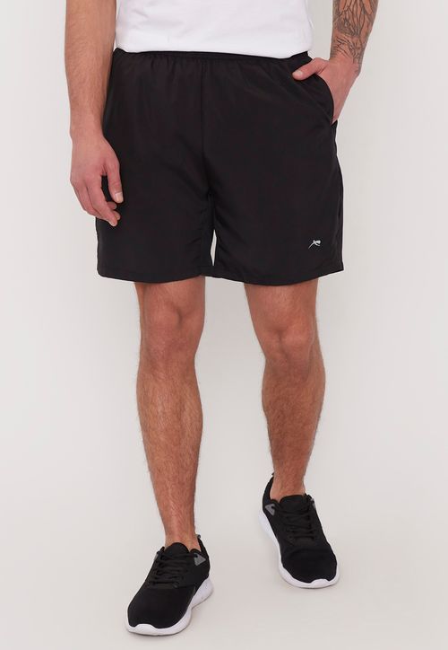 Short Hombre Deportivo Liso Negro