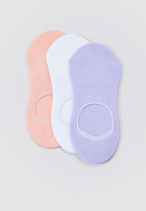 Calcetines Mujer Invisibles Deportivos Rosado/Blanco/Celeste