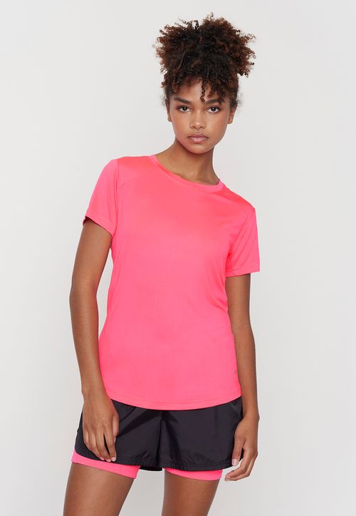 Polera Mujer Deportiva M/C Rosado