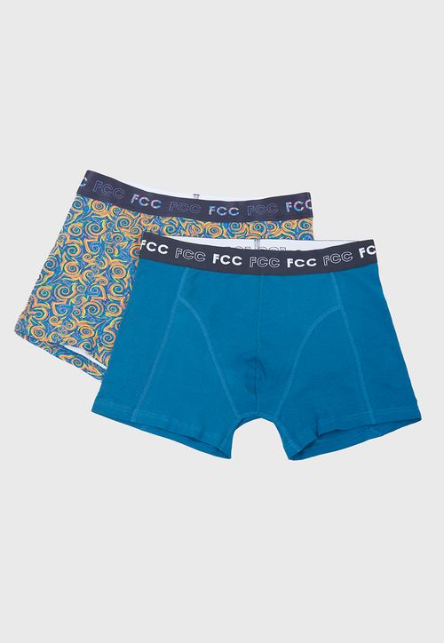 Bóxer Hombre Bipack Mix Print Azul
