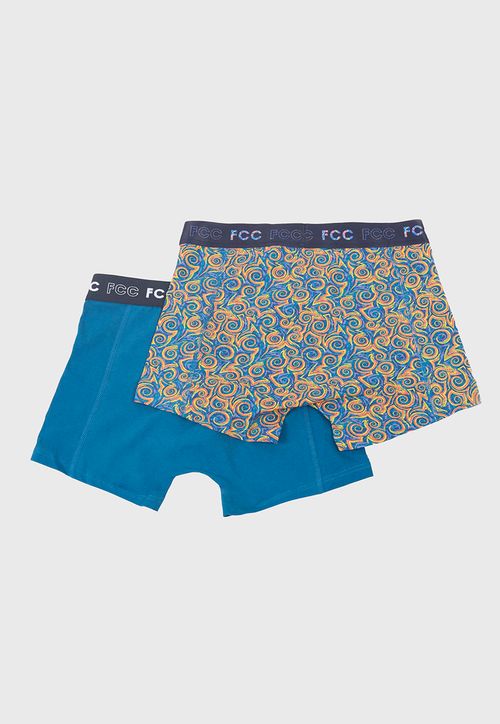 Bóxer Hombre Bipack Mix Print Azul