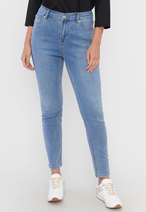 Jeans Skinny Mujer Azul Claro 1 Boton