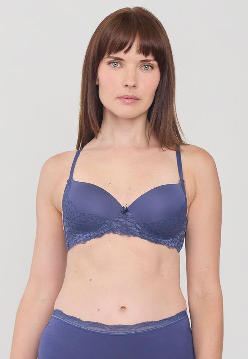 Sostén Mujer Push Up Azul Copa B