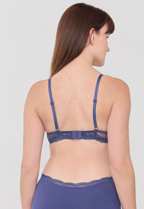 Sostén Mujer Push Up Azul Copa B