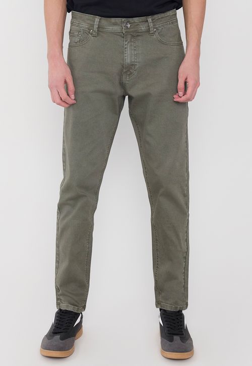 Jeans Hombre Skinny Fit Full Color Verde